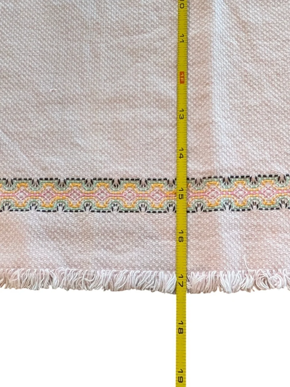 Set of four vintage huck embroidery towels